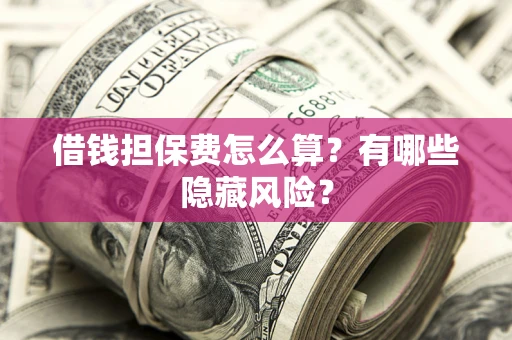 济南借钱担保费怎么算？有哪些隐藏风险？