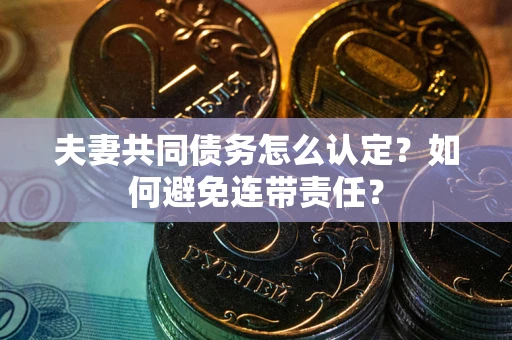 济南夫妻共同债务怎么认定？如何避免连带责任？