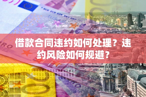 济南借款合同违约如何处理？违约风险如何规避？