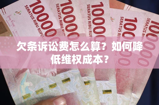 济南欠条诉讼费怎么算？如何降低维权成本？