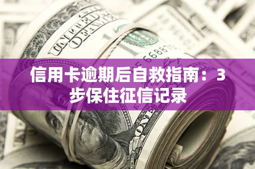 济南信用卡逾期后自救指南：3步保住征信记录