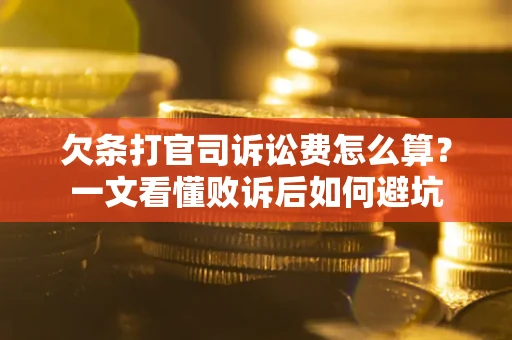 济南欠条打官司诉讼费怎么算？一文看懂败诉后如何避坑