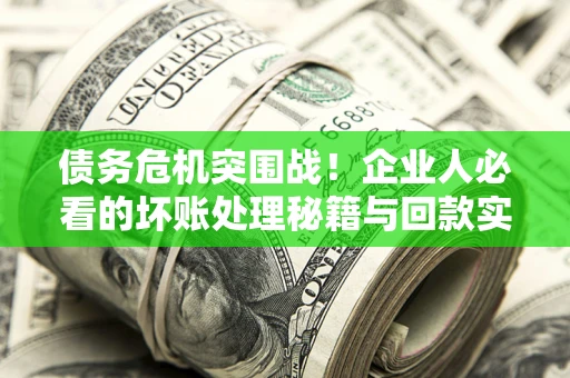济南债务危机突围战！企业人必看的坏账处理秘籍与回款实战指南
